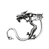 Weinlese Auspicious Drache Ohrringe
