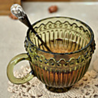 Weinlese-Basso-relievo Trinkgefäße,  Glas 6, 5 Unzen