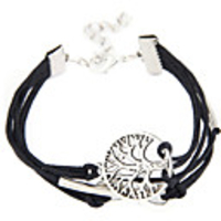 Weinlese-Baum-Leder-Armband