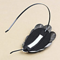 Weinlese-blaue Feder-Stirnband für Frauen ein Pc