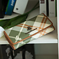 Weinlese-B?r Yun Gitter Handtasche Geldbeutel (Gr?n)