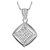 Weinlese-Diamant-Form Frauen Slivery Legierung Halskette (1 PC)