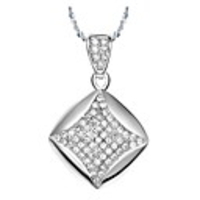 Weinlese-Diamant-Form Frauen Slivery Legierung Halskette (1 PC)