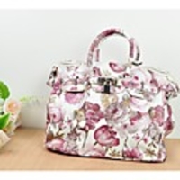 Weinlese-Druck Fashion Damen Ledertragetasche