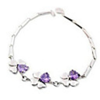 Weinlese-Edelstein-Korea-Style 17.5CM Slivery Alloy Frauen Bangles (1 PC)