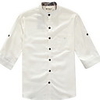 Weinlese-Ethnic Leinen Cotton Shirt Männer