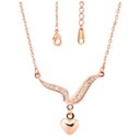 Weinlese-Europa-Art-Frauen Slivery Legierung Halskette (1 PC) (Gold,  Silber)