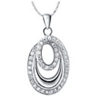 Weinlese-Europa-Style Slivery Legierungs-Halskette mit Strass (1 PC)