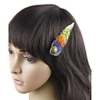 Weinlese-Feder Fascinator für Frauen ein Pc (Rot,  Blau)