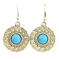 Weinlese Heronsbill Form-Ohrring