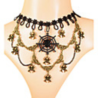 Weinlese hohle Spitze Spinnenspinnennetz pandent