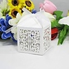 Weinlese Laser Cut Favor Box mit bowknot (Satz 12)
