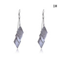 Weinlese Matt Diamant-Anhänger Ohrringe (verschiedene Farben)