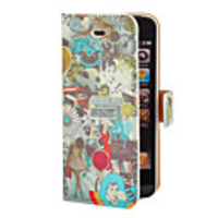 Weinlese Miracle Mile Film Pattern PU Full Body Gehäuse mit Card Slot und Ständer für iPhone 5/5S