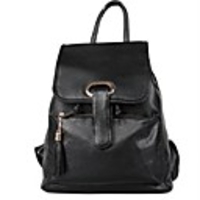 Weinlese PU Casual Women Rucksäcke mit Quaste