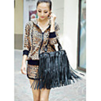 Weinlese Quasten Stilvolle Tote