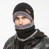 Wintermütze Mütze Schal Set warme Strickmütze dicke Wintermütze Halswärmer winddicht Outdoor Ski Schnee Totenkopfmützen Baumwolle bordeauxrot schwarz grau zum Skifahren Camping / Wandern Jagd Lightinthebox