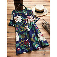 wünsche amazon 2019 frühling neue baumwolle und leinen lose großformatig bedrucktes hemd spot s-5xl Lightinthebox