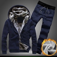 wünsche amazon neue lässige lose männliche hersteller winterwärme und samt zweiteilige jugendjacke hosen Lightinthebox