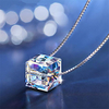 würfel weiß synthetische diamant anhänger halskette kette halskette rolo brief punk trendy lässig / sportlich modisch kupfer versilbert silber 405 cm halskette schmuck 1pc für jahrestag sport straße Lightinthebox
