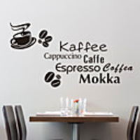 Wörter Arten von Kaffee-Wand-Aufkleber