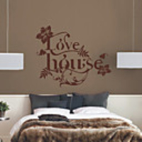 Wörter Liebe-Haus-Wand-Aufkleber