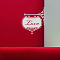 Wörter Liebe Registrieren Wand-Sticker