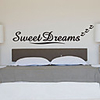 Wörter Sweet Dream Wandsticker