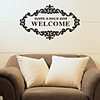 Wörter Welcome Home Wandsticker