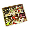 Wäscheklammern / Holz-Clip - Set mit 48 Stück,  jedes Design 8 Stück
