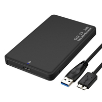 2, 5-Zoll-SATA-Festplattengehäuse USB 3.0 - Schwarz