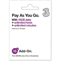 3 PAYG 4G Trio SIM Pack AIO15