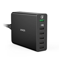 Anker PowerPort+ 6 USB 2.0 Mit Quick Charge 3.0 - Schwarz