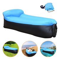 Aufblasbare Liege Portable Air Sofa - Schwarz-Blau