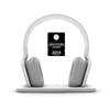 BeeWi Bluetooth Stereo Headphones with Hi-Fi Docking Station - White (BBH300)