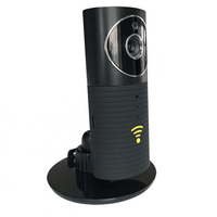 Clever Dog Panorama 180 Grad-Ansicht HD WiFi intelligente Kamera - Schwarz