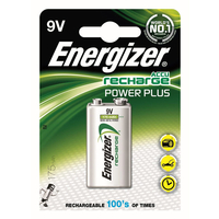 Energizer Akku 175 mAh 9V Wiederaufladbare Batterien