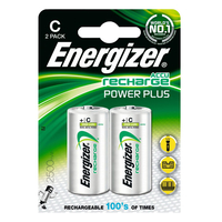 Energizer Akku 2500mAh C Wiederaufladbare Batterien - 2 Stück