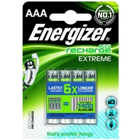 Energizer Akku 800mAh AAA Wiederaufladbare Batterien - 4 Stück