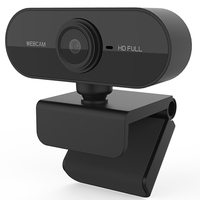 Full HD USB Plug & Play Webcam - Schwarz