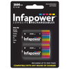 Infapower 2600mAh wiederaufladbare C NiMh Batterien - 2er Pack