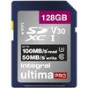 Integral 128GB UltimaPRO V30 Premium SD Karte (SDXC) UHS-I U3 - 100MB/s
