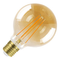 Integral G95 LED Vintage Globe Glühbirne E27 5W (40w) 1800K (Ultra-Warme) Dimmbare Lampe
