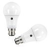 Integral GLS LED Classic Globe B22 8.5W (60W) 2700K Auto Sensor Mattlampe -2er Pack