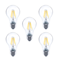 Integral GLS LED Klassische Vollglas Birne E27 4, 5W (40W) 2700K Dimmbare Lampe - 5er Pack
