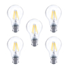 Integral GLS LED Klassische Vollglas-Glühbirne B22 4, 5W (40W) 2700K Dimmbare Lampe - 5er Pack