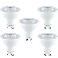 Integral GU10 Klassische LED-Glühbirne PAR16 4, 7W (56W) 4000K (Kaltweiß) Nicht-Dimmbare Lampe - 5er Pack
