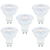 Integral GU10 LED Glas Birne PAR16 4, 7W (50W) 2700K (Warmes Weiß) Nicht-Dimmbare Lampe - 5er Pack