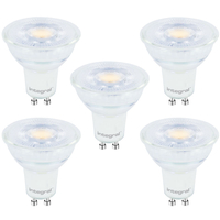 Integral GU10 LED Glas Birne PAR16 4, 7W (50W) 2700K (Warmes Weiß) Nicht-Dimmbare Lampe - 5er Pack