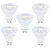 Integral GU10 LED Glas Birne PAR16 5, 6W (56W) 6500K (Kühles Tageslicht) Dimmbare Lampe - 5er Pack